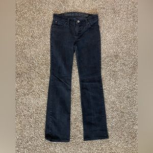 Wrangler black straight jeans woman’s size 3/4x32